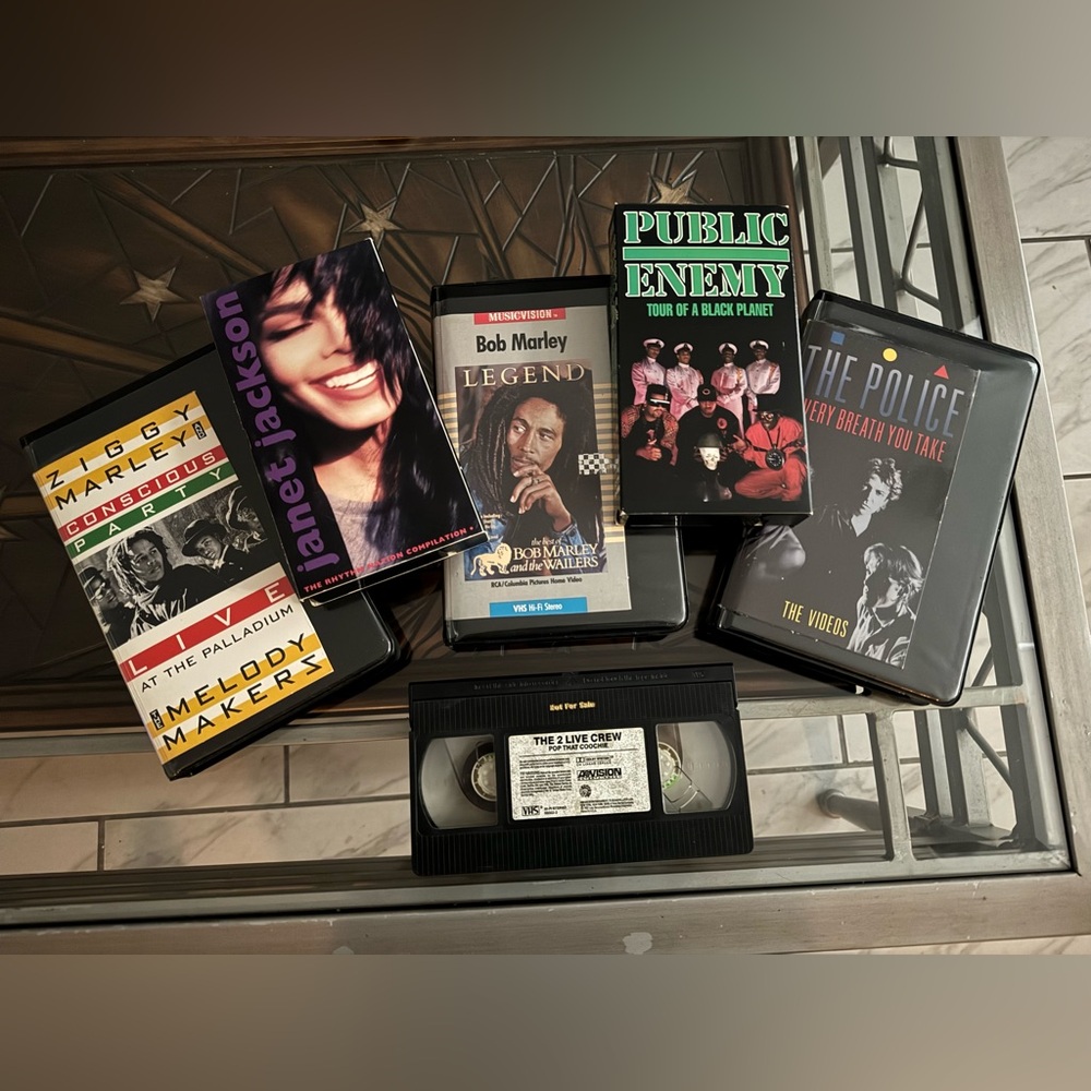 Music Video & Live Concert VHS Tapes - Lot Of 6